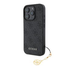 Guess 4G Charm tok iPhone 16 Pro Max készülékhez tone on tone szürke tok és táska