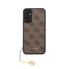 Guess 4G Charms Samsung Galaxy A34 5G szilikon tok, barna tok és táska