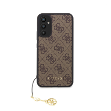 Guess 4G Charms Samsung Galaxy A34 5G szilikon tok, barna tok és táska