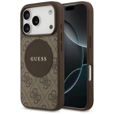 Guess 4G Circle Classic Logo Apple iPhone 17 Pro Max MagSafe tok, barna tok és táska