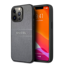 Guess 4G Leather Saffiano iPhone 13 Pro (6,1") szürke hátlap tok tok és táska