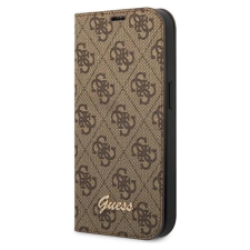 Guess 4G Metal Camera Outline Apple iPhone 14 Plus Flip Tok - Barna/Mintás tok és táska