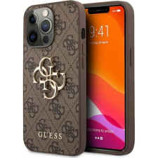 Guess 4G Metal Logo Apple iPhone 13 Pro Műanyag Tok - Barna (GUE1297BR) tok és táska
