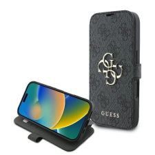 Guess 4G Metal Logo tok iPhone 16 - fekete tok és táska