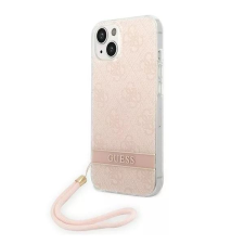 Guess 4G Print Strap Apple iPhone 14 Plus hátlap tok pink (GUOHCP14MH4STP) (GUOHCP14MH4STP) tok és táska