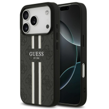 Guess 4G Printed Stripes Apple iPhone 17 Pro MagSafe hátlap tok, fekete tok és táska