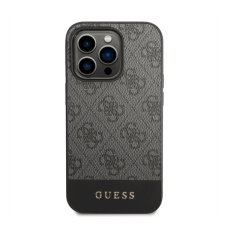 Guess 4G Stripe Apple iPhone 14 Pro Max szilikon hátlap tok, szürke tok és táska
