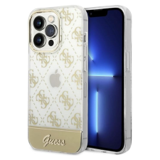 Guess 4G Stripe Script Logo Apple iPhone 14 Pro Max Tok - Arany (GUHCP14XHG4MHG) tok és táska