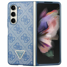 Guess 4G Triangle Strass tok Samsung Galaxy Z Fold 5-höz, kék tok és táska