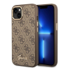Guess 4G Vintage Gold Apple iPhone 14 Plus hátlap tok, barna