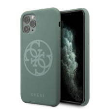 Guess Apple iPhone 11 Pro GUESS GUHCN58LS4GKA Liquid Silicon Hátlap - Khaki tok és táska