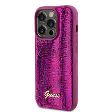 Guess Apple iPhone 12/12 Pro GUESS GUHCP12MPSFDGSF Hátlap - Magenta tok és táska