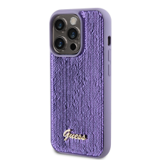 Guess Apple iPhone 12/12 Pro GUESS GUHCP12MPSFDGSU Hátlap - Lila tok és táska