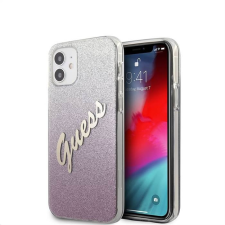 Guess Apple iPhone 12 Mini GUESS GUHCP12SPCUGLSPI Hátlap - Rózsaszín tok és táska