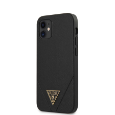 Guess Apple iPhone 12 Mini tok fekete (GUHCP12SVSATMLBK) (GUHCP12SVSATMLBK) - Telefontok tok és táska