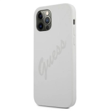 Guess Apple iPhone 12 Pro Max GUESS GUHCP12LLSVSCR Liquid Silicon Hátlap - Fehér tok és táska