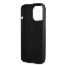 Guess Apple iPhone 13 Pro GUESS GUHCP13LSLTGK Liquid Silicone Hátlap - Fekete tok és táska