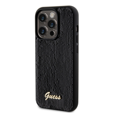 Guess Apple iPhone 14 Pro GUESS GUHCP14LPSFDGSK Hátlap - Fekete tok és táska