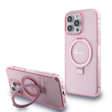 Guess Apple iPhone 15 Pro GUESS GUHMP15LHRSGSP MagSafe Hátlap - Rózsaszín tok és táska