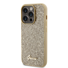 Guess Apple iPhone 15 Pro Max GUESS GUHCP15XPMSDGSD Hátlap - Arany tok és táska