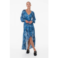 Guess aszimmetrikus ruha paisley mintával W3YK48 L INTL Sötétkék női ruha