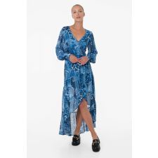 Guess aszimmetrikus ruha paisley mintával W3YK48 S INTL Sötétkék női ruha