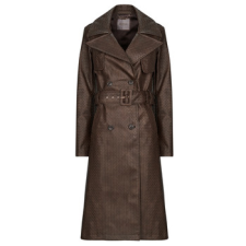 Guess Ballonkabátok CARMEN PU TRENCH Barna EU S női dzseki, kabát