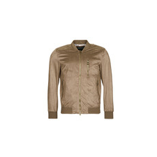 Guess Bőrkabátok FAUX SUEDE HOODED BOMBER Bézs EU L férfi kabát, dzseki