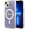 Guess CG MOBILE GUESS 4G MAGSAFE szilikon telefonvédő (ütésállóság, légpárnás sarok, műanyag hátlap) LILA Apple iPhone 14 Plus (GUHMP14MH4STU) (GUHMP14MH4STU)