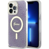 Guess CG MOBILE GUESS 4G MAGSAFE szilikon telefonvédő (ütésállóság, légpárnás sarok, műanyag hátlap) LILA Apple iPhone 14 Pro Max (GUHMP14XH4STU) (GUHMP14XH4STU)