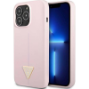 Guess CG MOBILE GUESS TRIANGLE szilikon telefonvédő (mikrofiber plüss belső, matt, kameravédő) LILA Apple iPhone 13 Pro Max (GUHCP13XSLTGU) (GUE1711PRP)