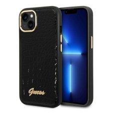 Guess Croco Collection Apple iPhone 14 Plus hátlap tok, fekete tok és táska