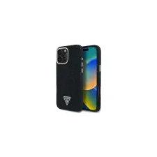 Guess Denim Triangle Logo iPhone 16 Pro Max MagSafe hátlap tok, fekete tok és táska