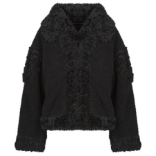 Guess Dzsekik EZRA OVERSIZE FAUX FURE Fekete EU L női dzseki, kabát