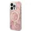 Guess Eredeti készlet GUESS GUBPP14LHJEACSP iPhone 14 Pro (csomagcsomag Magsafe: tok + töltő IMG Jungle / Arany - Rózsaszín)