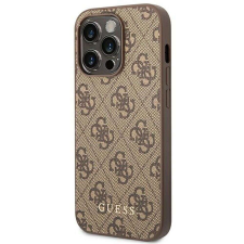 Guess Eredeti tok GUESS GUHCP14LG4GFBR iPhone 14 PRO készülékhez (4G ARANY Logo / barna) tok és táska