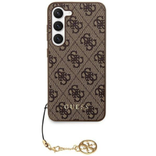 Guess Eredeti tok GUESS GUHCS24SGF4GBR Samsung S24 (4G Charm / barna) tok és táska