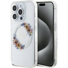Guess Eredeti Tok GUESS GUHMP15LHFWFCT iPhone 15 Pro Magsafe / Virágkoszorú / Átlátszó (GUHMP15LHFWFCT) tok és táska