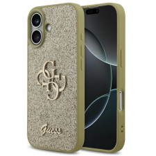 Guess Fixed Glitter Big 4G Apple iPhone 17 hátlap tok, csillámos, arany tok és táska