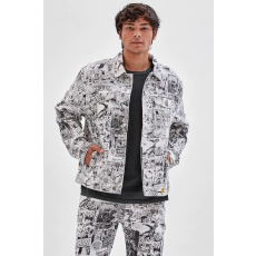 Guess Geaca din denim Guess Originals Batman Comic Print M INTL Alb