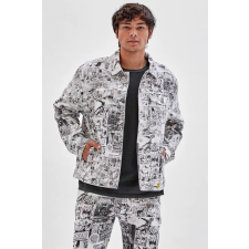 Guess Geaca din denim Guess Originals Batman Comic Print S INTL Alb férfi kabát, dzseki
