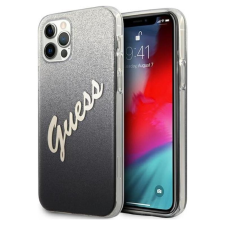 Guess Glitter Gradient Script Apple iPhone 12 Pro Max Tok - Fekete/Mintás tok és táska