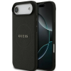Guess Grained Ring Apple iPhone Air (2025) MagSafe hátlap tok, fekete