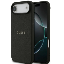 Guess Grained Ring Apple iPhone Air (2025) MagSafe hátlap tok, fekete tok és táska