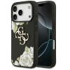 Guess Grained Roses & Big 4G Logo Apple iPhone 17 Pro Max tok, virág minta, fekete
