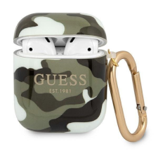 Guess GUA2UCAMA AirPods telefontok zöld / khaki Camo Kollekció fülhallgató, fejhallgató tok