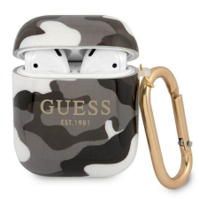 Guess GUA2UCAMG AirPods fekete Camo Collection tok audió kellék