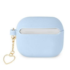 Guess GUA3LSCHSB Silicone Charm Heart Collection tok AirPods 3 - kék fülhallgató, fejhallgató tok
