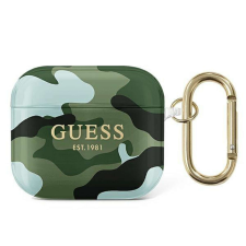 Guess GUA3UCAMA AirPods 3 borító zöld/khaki Camo Collection fülhallgató, fejhallgató tok