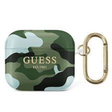 Guess GUA3UCAMA AIRPODS 3 tok zöld / Khaki Camo Kollekció audió kellék